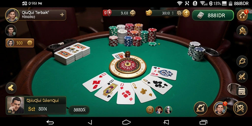 Tampilan gameplay QiuQiu yang seru dan kompetitif di 888IDR.