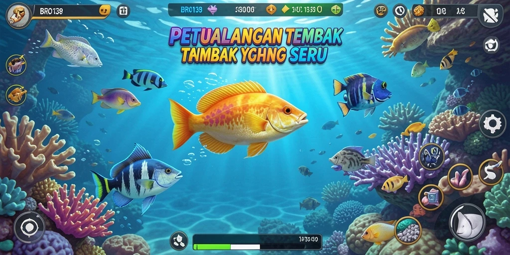 Gameplay seru Tembak Ikan dengan grafis menarik.