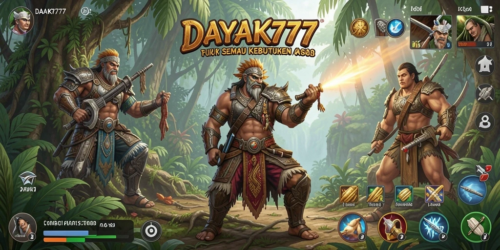 Screenshot utama DAYAK777 menunjukkan antarmuka yang intuitif dan fitur utilitas.