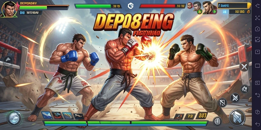 Gameplay DEPO89 menampilkan aksi pertarungan yang seru dan mendebarkan.