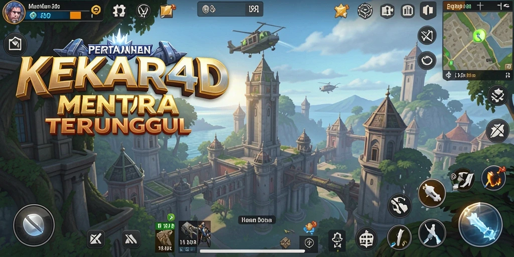 Tampilan gameplay KEKAR4D yang seru dan menarik saat mempertahankan menara.