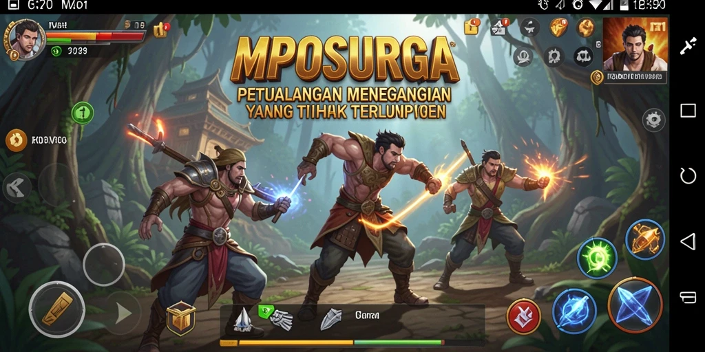 Screenshot gameplay MPOSURGA menunjukkan petualangan seru dan menegangkan.