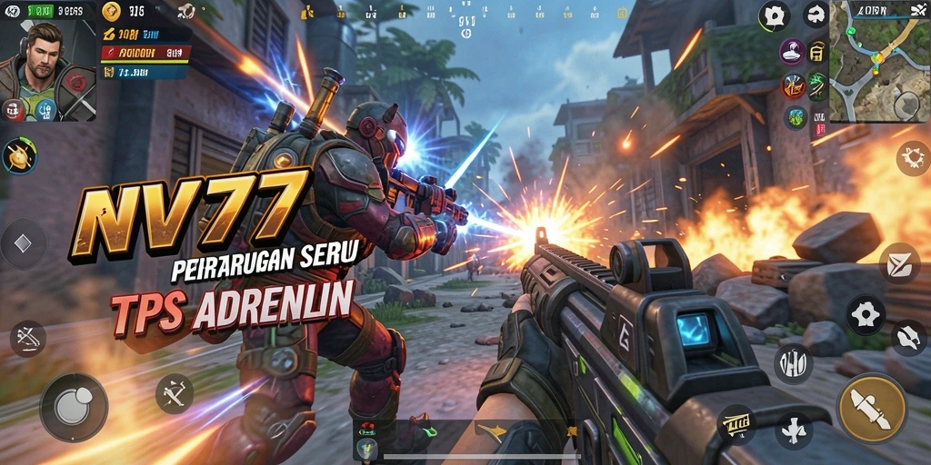 Gameplay seru dengan pertempuran intens dalam NV77.