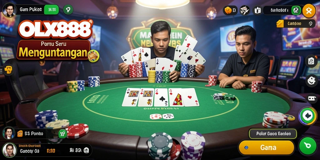 Tampilan OLX888 yang menarik saat bermain Poker.