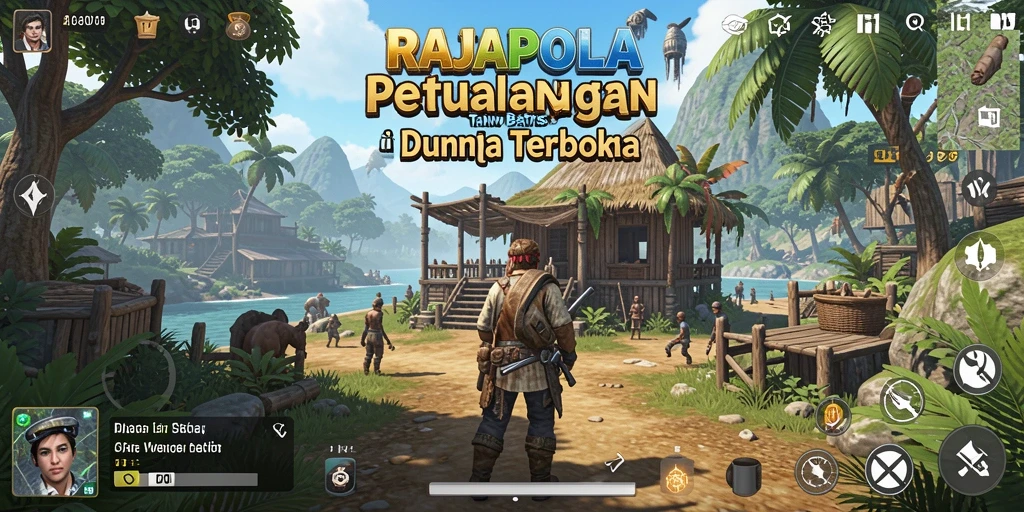 Tangkapan layar RAJAPOLA menunjukkan momen eksplorasi di dunia Open World.