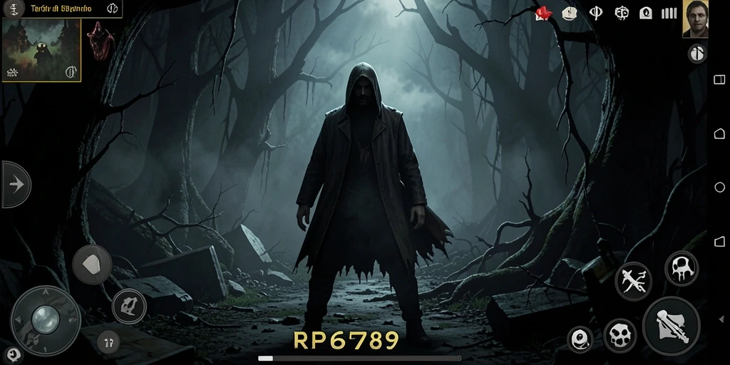 Tampilan gameplay RP6789 dengan atmosfer Horror yang mendalam.