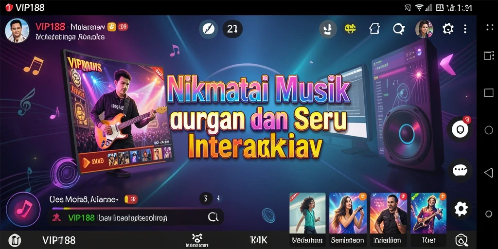 Tampilan gameplay VIP188 dengan interaksi musik yang seru.