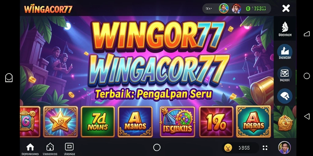 Tampilan gameplay <strong>WINGACOR77</strong> yang menarik dan penuh warna.